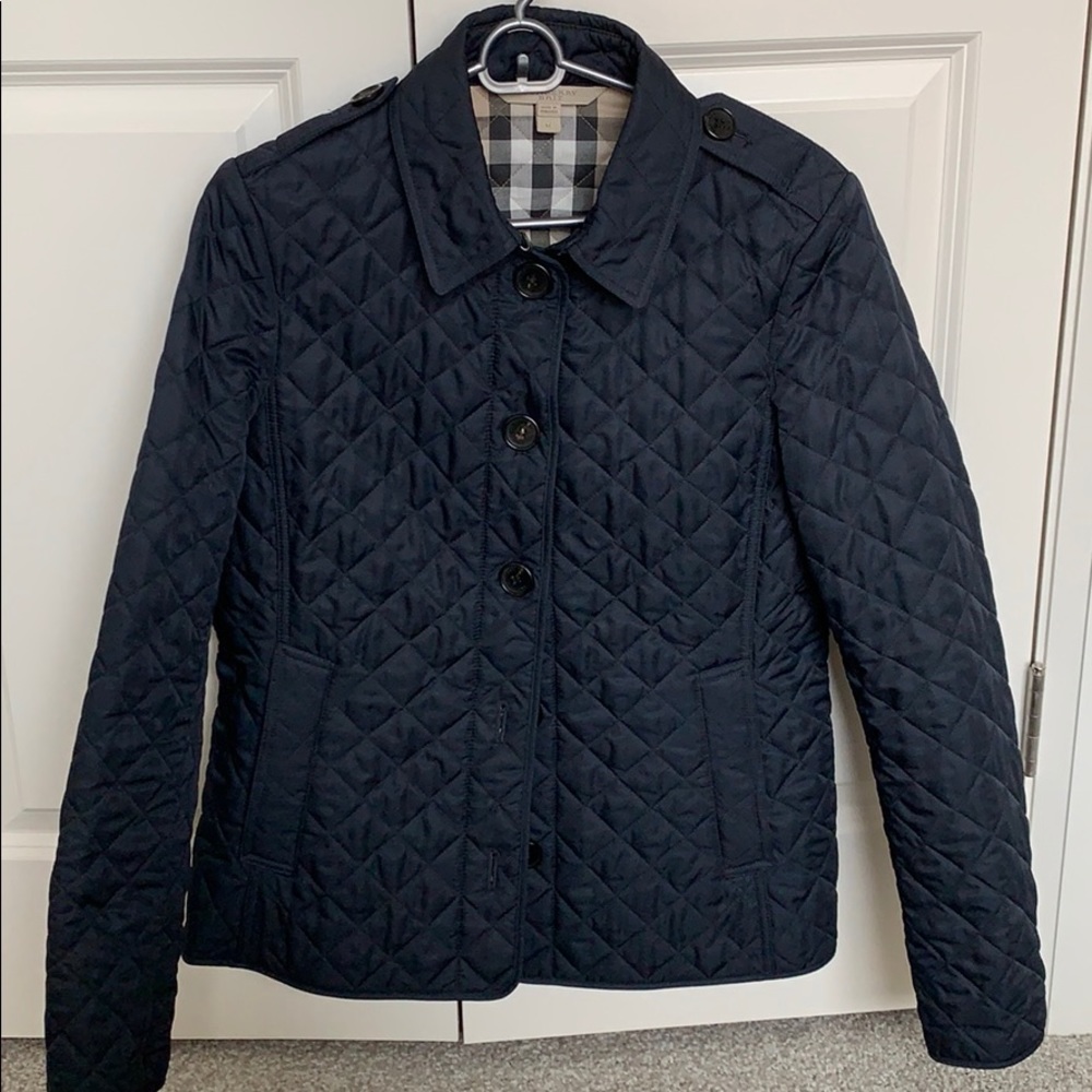 Burberry Brit Navy (Dark Blue) Quilted Jacket (M)